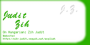 judit zih business card